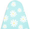 Encasa XO Ironing Board Covers and pad 135x45 cm- Thick 3mm Felt Padding, Drawstring Tightening & Lock, Heat Reflective, Scorch & Stain Resistant, for X-Large Ironing Board - Daisy Blue