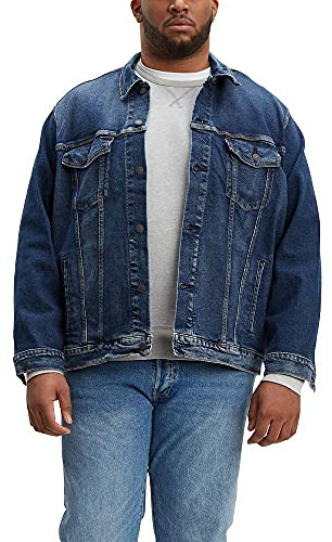 Levi's Men's Big-Tall Big & Tall Trucker Jacket Outerwear, -Colusa/stretch, 4XL