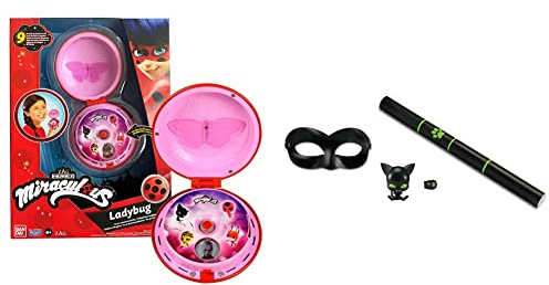 Bandai - Miraculous - Zaubertelefon von Ladybug - Accessoire zum Verkleiden als Ladybug/Rollenspiel-Accessoire - Spielzeug mit Sound - P50629 +Miraculous P50603 Zubehör