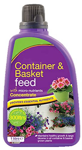 ZOPPER | Container & Basket Flower Plant Feed Food Fertilizer 1 Liter Concentrate Plant Feed Food Fertilizer | Organic & Natural Growth for Plants