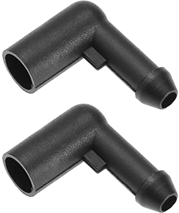 YINETTECH 2 Stück Auto Scheibenwaschschlauchverbinder 13171805 13257350 1452941 Kompatibel mit Vastra H/Corsa D/Zafira B Scheibenwaschschlauchdüsen Adapter aus ABS-Material in Schwarz, 2 Stück