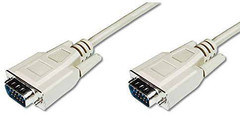 DIGITUS VGA Monitor Anschlusskabel - HD 15 St/St - 1.8m - 3CF - Beige