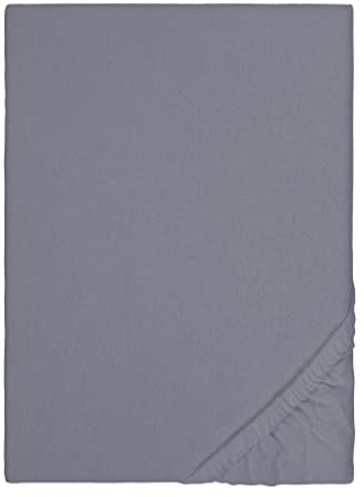 biberna Feinbiber-Spannbetttuch 0002744 Silbergrau 1x 180x200 cm - 200x200 cm