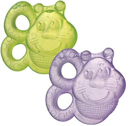 Playgro Beißring Biene, Wassergefüllt, 2er-Pack, Ab 3 Monaten, Mehrfarbig, 40200