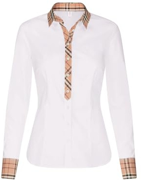 Seidensticker Damen Bluse - City Bluse - Hemdbluse - Regular Fit - Langarm - Uni - Stretch