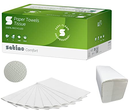 Satino by WEPA Comfort Handtuchpapier - 277200 - PT3-kompatibel - 3200 Blatt - 2-lagig - 100% Recycling-Papier