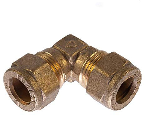 12mm Compression Elbow 90 Degrees Brass Plumbing Pipe Fitting Thunderfix