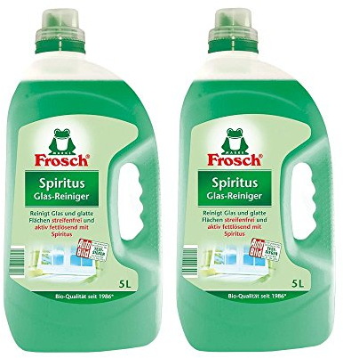 2x Frosch Spiritus Glas-Reiniger 5 Liter