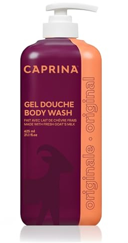 Caprina Original Body Wash with Fresh Canadian Goat Milk, 16.9 Fl Oz