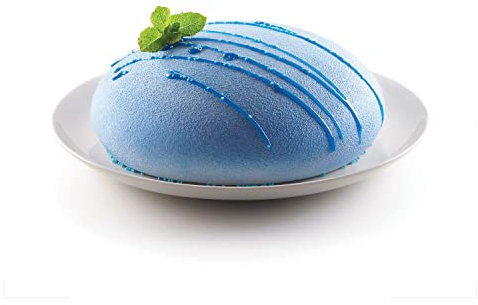 silikomart | Stampo in Silicone per Torta Moderna GOCCIA, Antiaderente, Confezione da 1 Stampo per Dolci, 3D Design, Ø 220 h 70 mm, Volume 1650 ml, Made in Italy