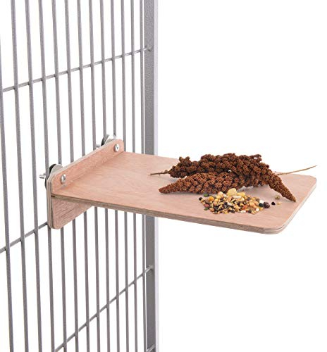 HappyBird | Tolles Sitzbrett XL für Vögel | Wellensittich Sitzbrett 20 x 30 cm als perfektes Zubehör im Käfig | Ideal auch für den Nymphensittich und Papagei