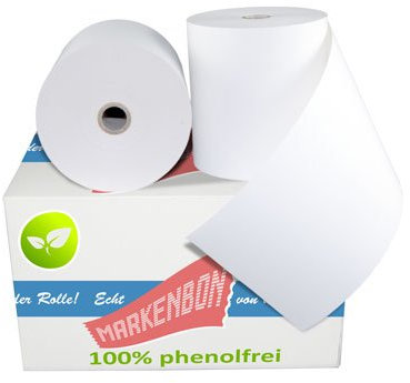 30 phenolfreie Thermorollen für Epson M 128 B [80m] - markenbon