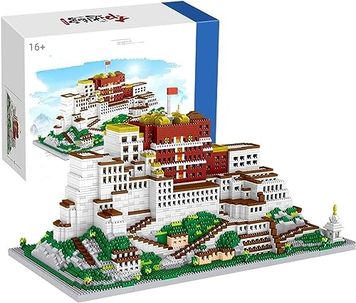 CIJINAY Building Blocks Set Notre Dame de Potala Palace World-Famous Architecture Building Set, 4902 Klemmbausteine Mini Building Blocks Toys, Architecture Mini Gift for 16+ Adults