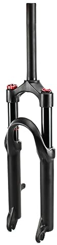 LUNJE MTB Fahrrad Federgabel 20 Zoll Mountainbike Luftfedergabel 80mm Federweg 1-1/8'' Straight BMX Fahrradgabel Manueller Lockout QR 9mm Scheibenbremse Luft Gabel