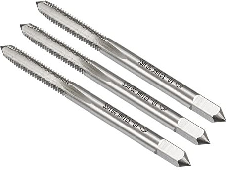 CoCud Gewinde Gewindefräsen 10#-32 UNF Gewinde H2 Hochleistungsstahl Maschine 3 Gerade Flöten Schraube Einfädeln Gerät - (Verwendung: für Abhören Bohrgerät) 3Stk