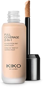 KIKO Milano Full Coverage 2 In 1 Foundation & Concealer Wr15, Fond De Teint/Correcteur 2 En 1 À Couvrance Élevée