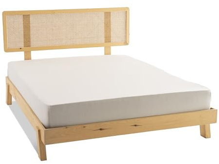 GD HOME Bio-Baumwolle Jersey Spannbettlaken 160x200 cm/Spannbetttuch aus 100% Bio-Baumwolle/GOTS Zertifiziert Leintuch Weiches Bettlaken 30-35 cm Tiefe Tasche (Creme, 160x200 cm)