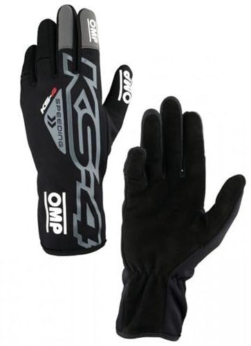 Ompracing Omp Kart KS-4 Handschuhe, Schwarz, Größe 6, Kinder
