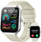 Smart Watch for Men Women Answer/Make Calls, 1.96 Fitness Watch Step Counter Heart Rate Sleep Monitor, Fitness Tracker 113+ Sports Activity Trackers IP68 Waterproof Smartwatches for Android IOS Beige