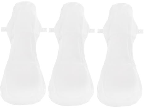 Vaguelly 3pièces Serviettes Hygiéniques Réutilisables Pour Femme Protège-slips Lavables Coton
