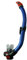 AQUA LUNG ''Air Silicon Ventil'' Profi Schnorchel - metall blau