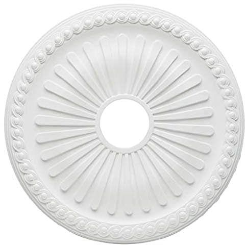 77752 Rosetón para techo con acabado blanco 50,8 cm