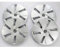Volkswagen 10A071458WZF Radkappen (4 Stück) Radzierblende Stahlfelgen 18 Zoll Radblenden, Silber