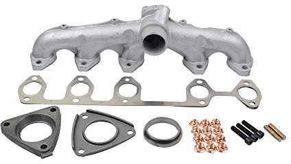 Flynsu Collettore di scarico compatibile con 2.5 R5 TDI BNZ BPC BPE BPD 2003-2010 070253031F 070 253 031 F
