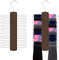Kaizuca 2 Piece Wooden Tie Hanger, Swivel Tie Racks, Tie Belt Rack, with 20 Metal Partitions and 360 Degree Rotating Clothes Hook, for Hanging Belts, Tie, Scarves, Neckties and More (Walnut Color)