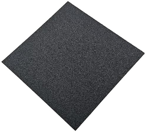 Pavimentos Arquiservi - Losetas de Caucho Reciclado para Suelo de Gimnasio 50x50x2 cm Negro - Pack de 24 (6m²) - Antideslizante y Aislante - Ideal para Fitness, Yoga y Funcionales