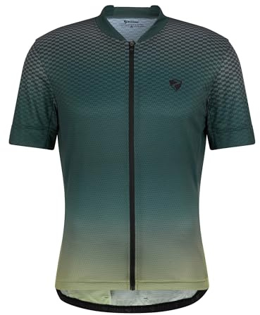 Ziener NELETE Maglia da Ciclismo da Uomo, per Mountain Bike, Traspirante, ad Asciugatura Rapida, Elastica, a Maniche Corte, al Limone, 46