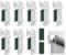 8PCS Klemmhalter Lang für Klemmfix Doppelrollo, Duorollo Verdunklungsrollo Ohne Bohren Klemmen und Kleben, Halterung Fenster Klemmträger Zubehör Ersatzteil für Aufhängung am PVC Holz-Fenster