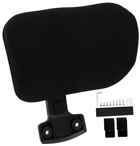 DONFAMDS Cuscino Poggiatesta Regolabile Per Sedia Da Ufficio Supporto Ergonomico Con Clip Imbottitura Mesh Traspirante Per Comfort e Sollievo Collo