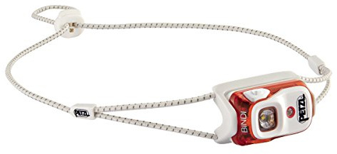 PETZL - Lampe frontale BINDI - 200 lumens, Orange, Batterie rechargeable