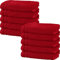Erwin Müller Handtuch 10er-Pack Heidelberg 100% Baumwolle rot Größe 50x100 cm - saugstark, gut trocknend, kompakt, leichte Qualität - ideal für Sport, Strand, Reisen