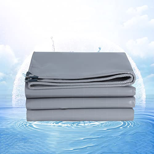 Lona Impermeable Resistente de 440 g/m² PVC 1,8 m x 2,5 m, Lona 100% Impermeable, Cubierta Multiusos para perreras, polleros, Estanque, heno, Tronco, Techo Remolque