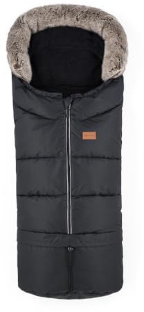 Petite&Mars Fußsack für Kinderwagen Fusak 4v1 Arctic * Winterfußsack für Kinderwagen, Buggy und Autositz * Warrm * Wasserdicht * Winddicht (Elegant Caramel)