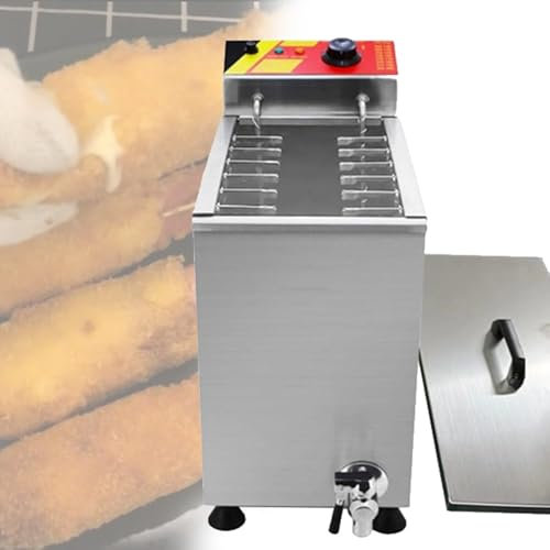 JMOZHCD 25L Käse Hot Dog Stick Maschine Edelstahl Automatische Corn Dog Fritteuse für Restaurant, Home Küche, Snack Bar