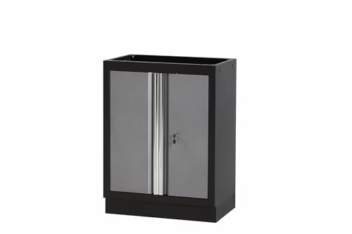 Glowster Armario metálico Base con 2 Puertas, diseño Resistente, Almacenamiento Seguro y organizado para Herramientas y Equipos Diversos.