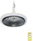 Arightmu 2-in-1 LED Ceiling Fan Light with Remote, Timing,& 3 Speeds & 3 Color Temperatures Dimmable LED, Quiet Bedroom Ceiling Fan Lamp for Small Spaces Bedroom Home Office Dormitory (Dark Grey)