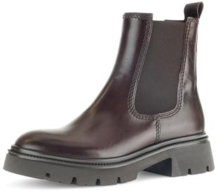 Gabor Botas Chelsea para mujer, botines intercambiables, mejor ajuste, Castaño 28, 38.5 EU