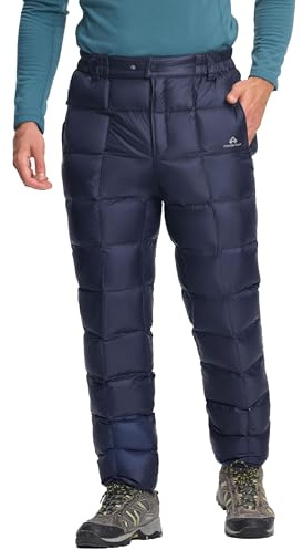 Pioneer Camp Piumino Uomo Spessore Caldo Ultralight Neve Sci Caldo Termico Caldo All'aperto Antivento Piumino Pantaloni Invernali, Perfetto per le condizioni climatiche fredde, blu navy, XL