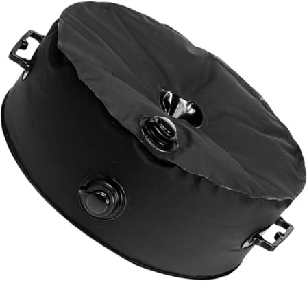 LABRIMP Bolsa de Agua para Peso Base de Sombrilla de Camping 20l Negra, Rellenable y Fijable para Patio Exterior, Contrapeso Resistente para Carpa y Jardín