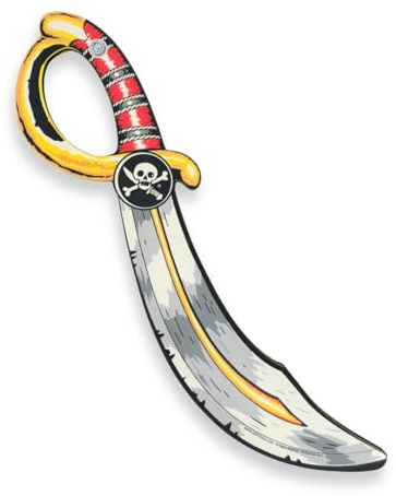 Liontouch - Pirate Sabre For Kids - 3+ Years | Pretend Play Toy For Boys & Toddlers | Safe Cutlass-Like Sword in Durable Foam for Sailing the Caribbeans | Ideal Accessory For Dress Up and Costumes