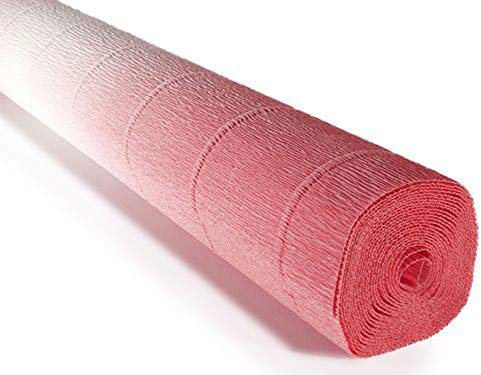 FloristryWarehouse Krepppapierrolle 180g (50 x 250 cm) Nuanciert, zweifarbig, Pink (Farbton 600/4)