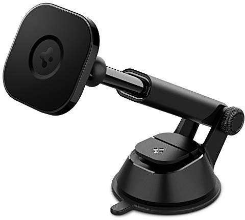 Spigen OneTap Soporte Móvil Coche Diseñado para MagSafe, Compatible con iPhone 16 Pro MAX, 16 Pro, 16, 16 Plus, Modelos iPhone 15, 14, 13 - Negro