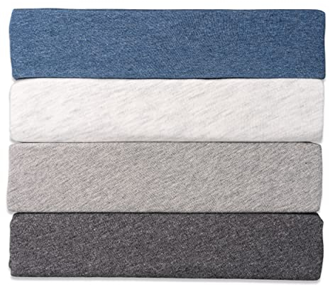 Melierte Spannbettlaken Spannbetttuch bis 23 cm Steghöhe | Mit zweifarbigem Effektgarn | Bettlaken 100% Baumwolle | 160 g/m² | OEKO-TEX® Standard 100 | 180 - 200 x 200 cm Anthrazit