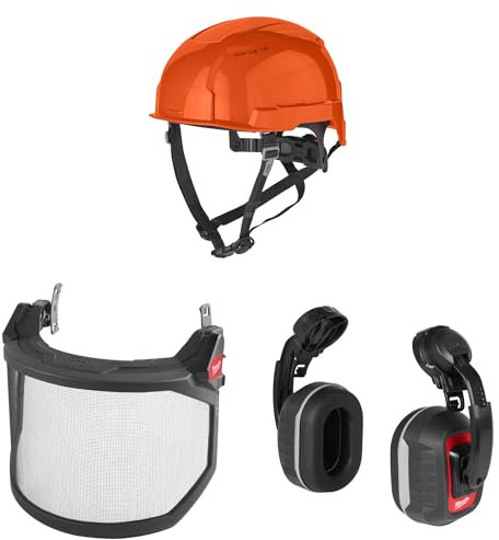 Milwaukee Bolt orange Forsthelm Starter-Set 3-teilig