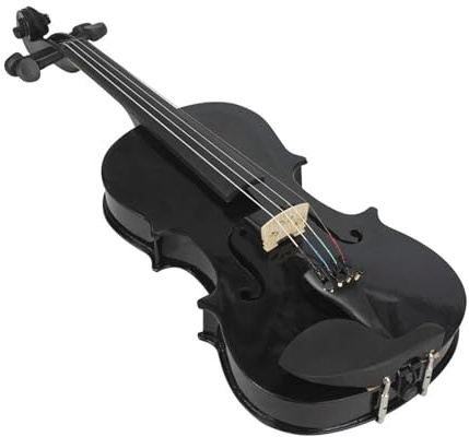 Professionisti Violino 1/8 Principianti Violino Nero Pannello In Acero Violino Con Custodia Corde Per Arco Poggiaspalla (Color : 1-8 violin)