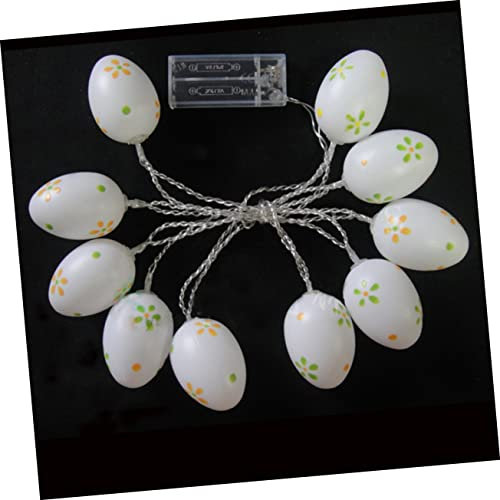 MAGICLULU 10 lumière d'oeuf de pâques Halloween Decoration décoration Halloween Noel lumières LED de fête de pâques décorations de Plafond LED à Piles Noël lampadaire décorer
